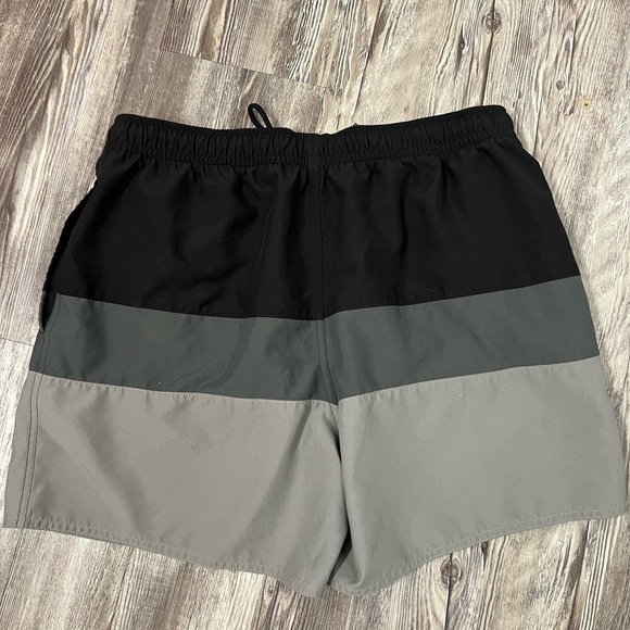 adidas Men’s Colorblock Lined Swim Shorts Black Grey - Picture 4 of 4